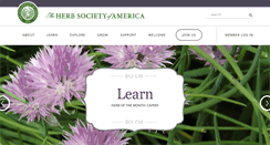 Desktop Screenshot of herbsociety.org