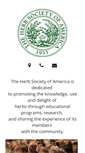 Mobile Screenshot of herbsociety.org